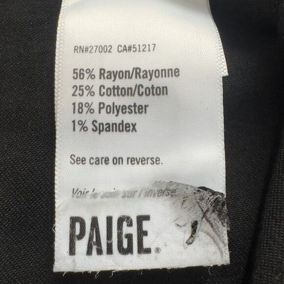 PAIGE MAYSLIE STRAIGHT ANKLE JEANS IN BLACK FOG COATING NWOT WOMEN'S SIZE 30 - Picture 12 of 16